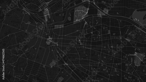 black and white map city of el pasa photo