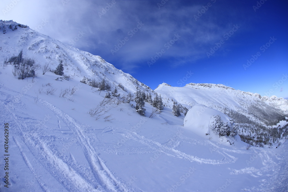 Kondratowa Valley in Winter, Tatra Mountains Kondratowa Valley in Winter, Tatra Mountains