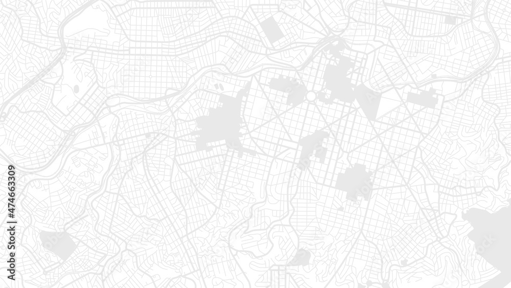 Digital web white map of brazilia