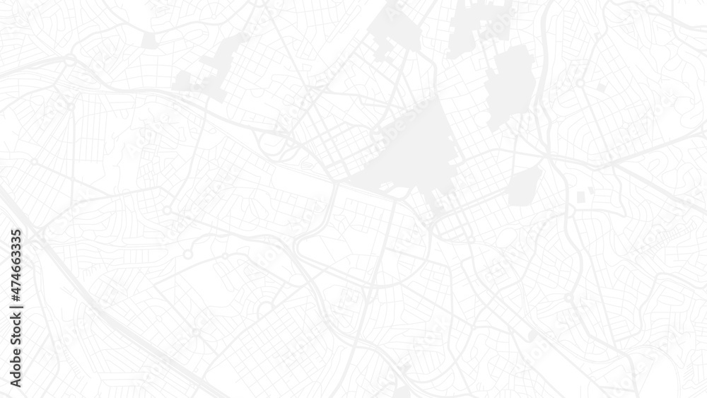 Digital web white map of Campinas Digital web white map of Campinas