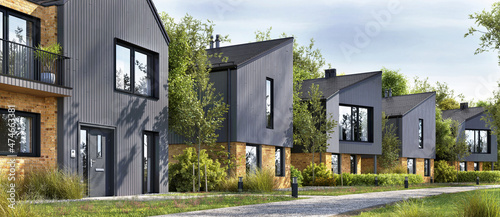 Leinwand Poster Modular homes exterior designs of modern architecture