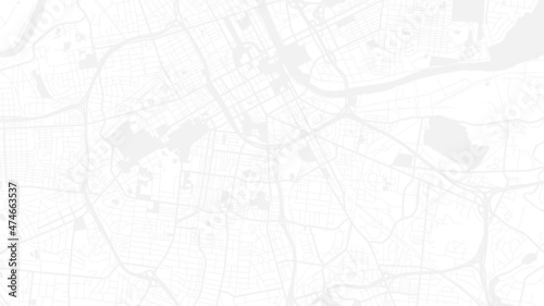 Digital web white map of Nashville photo