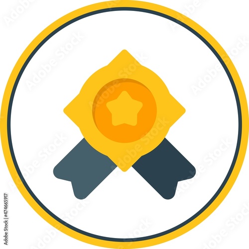 Quality Assurance Flat Circle Vector Icon Design