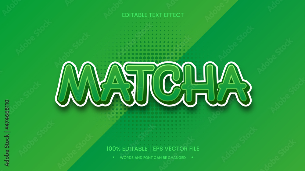 matcha milk text effect matcha milk text effect
