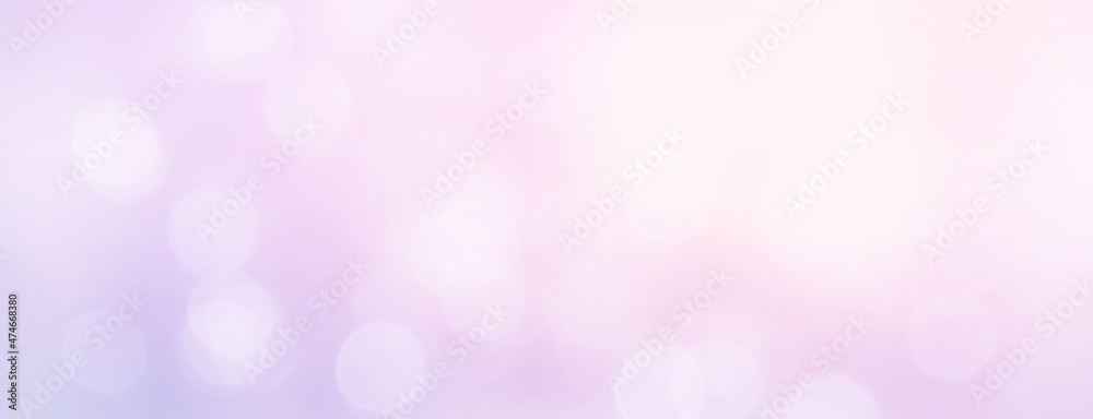 Panoramic light pink and purple header background