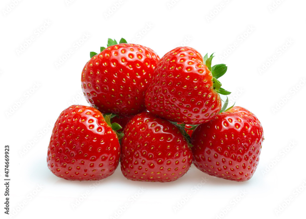 Red berry strawberry fruit isolated on white background Red berry strawberry fruit isolated on white background