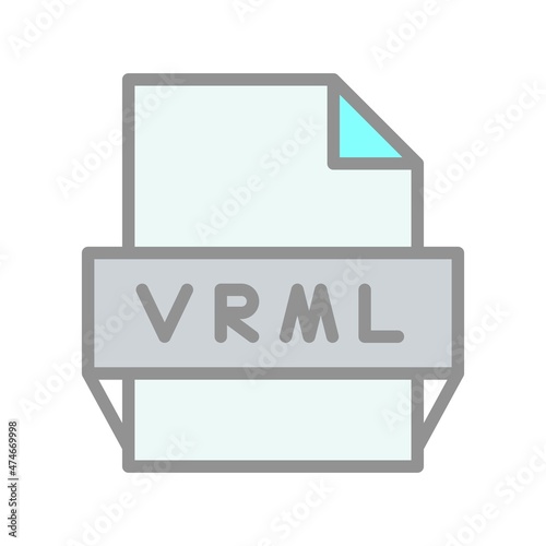 Vrml Filled Light Vector Icon Design photo