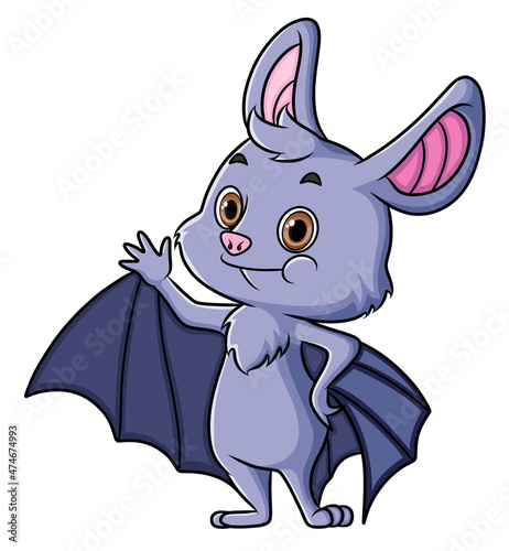 The bat is showing and gesturing something