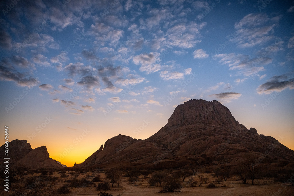 Sunset at Spitzkoppe, Namibia