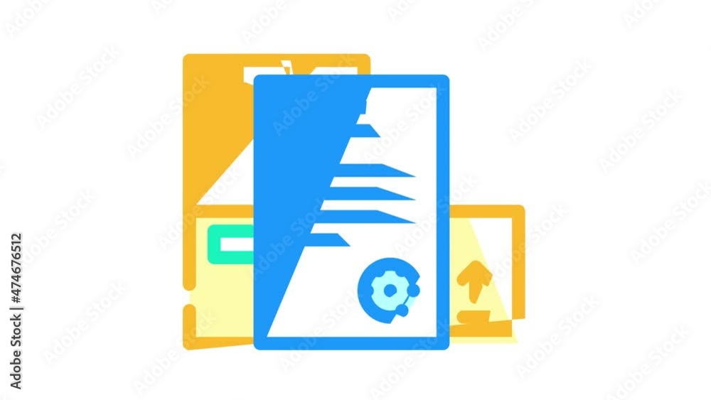 documentation wholesale animated color icon documentation wholesale sign. isolated on white background