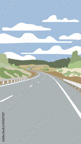 road to the mountains wallpaper