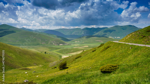 Piano Grande di Castelluccio, mountain and rural landscape