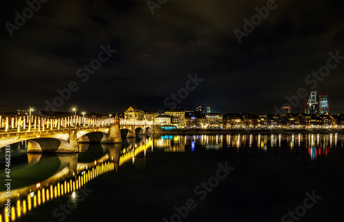 Bridge to Basel
After exploring the Christmas markets, I stopped to shoot this beautiful bridge, decorated with Christmas lights, with the refelctions of the river and city. photo