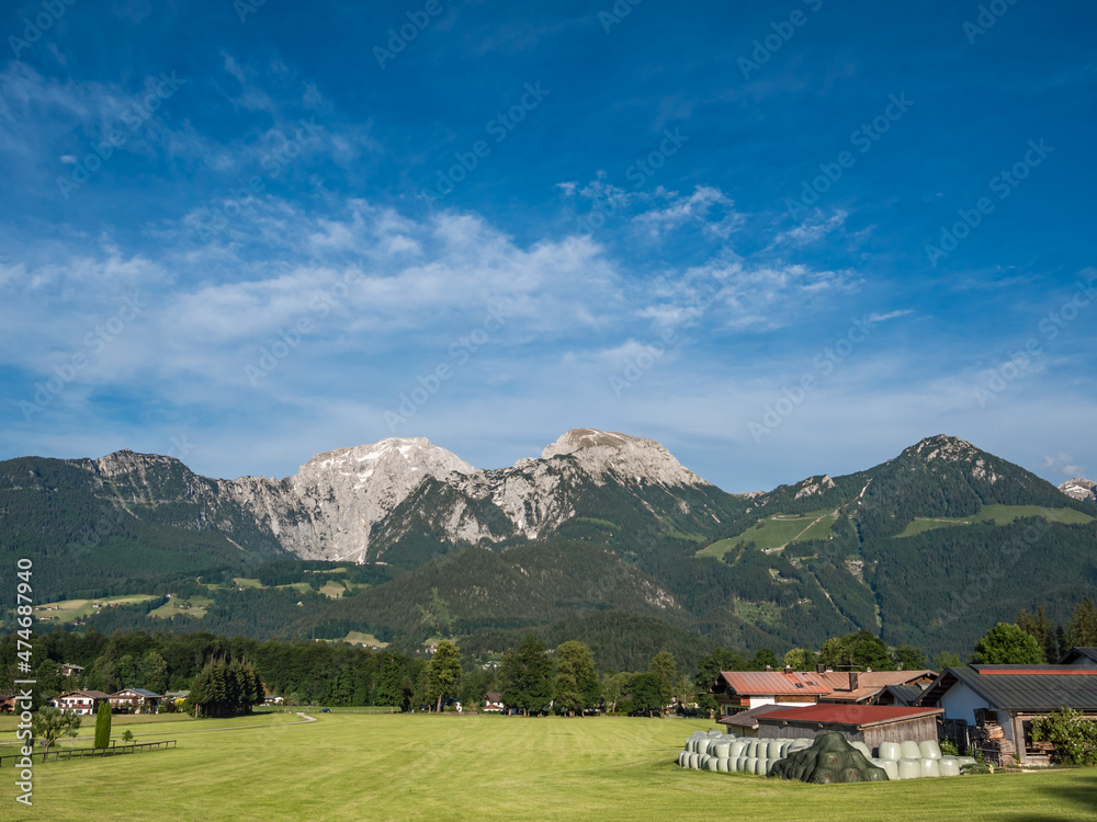 View over the mountains in the Berchtesgaden Alps View over the mountains in the Berchtesgaden Alps
