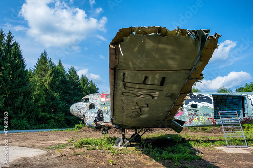 Abandoned air base in Croatia photo