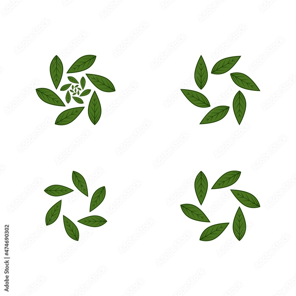 Logos of green Tree leaf ecology Logos of green Tree leaf ecology