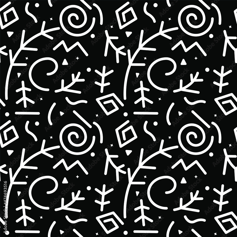 Abstract line seamless pattern. Abstract line seamless pattern.
