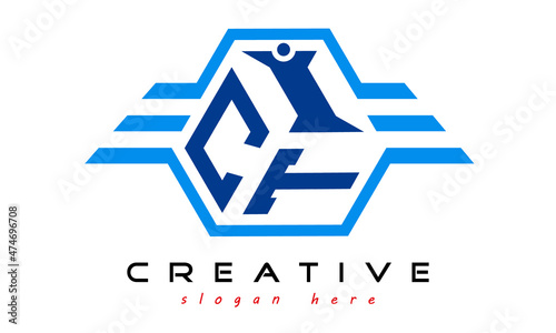 emblem badge with wings CIT letter logo design vector, business logo, icon shape logo, stylish logo template