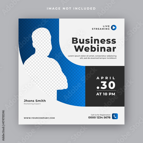 live webinar conference business banner