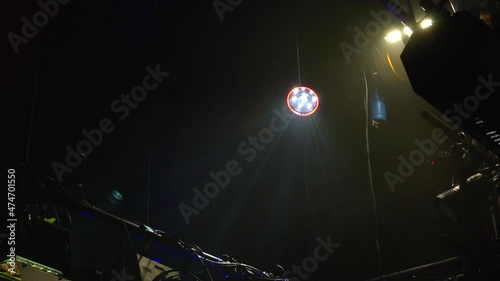 equipment for show . Light and sound technology .music stage	
