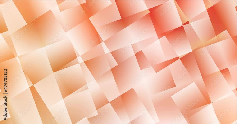 4K looping light orange video footage with rhombus. High-quality clip in simple style with squares. Clip for your commercials. 4096 x 2160, 30 fps.