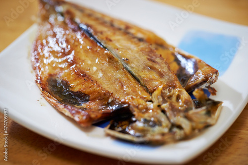 grilled fish on a plate 