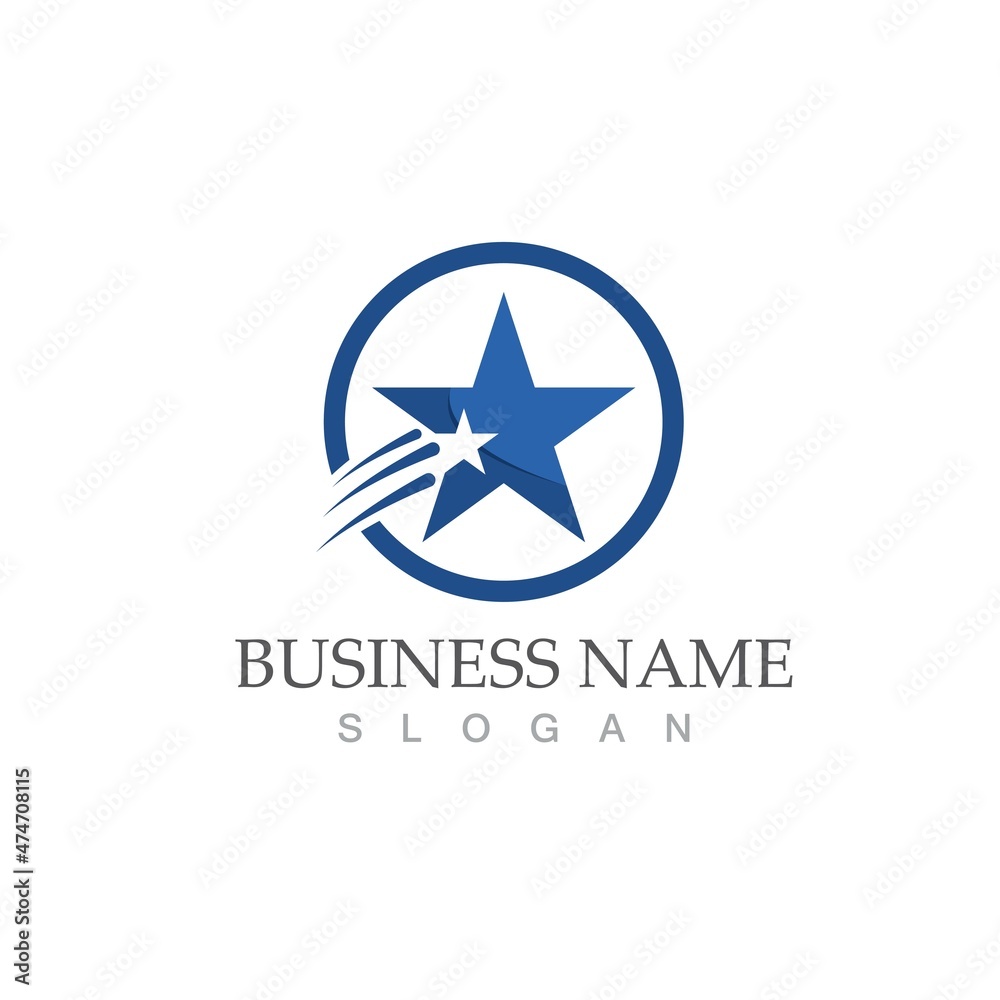 Obraz premium Star icon Template vector illustration