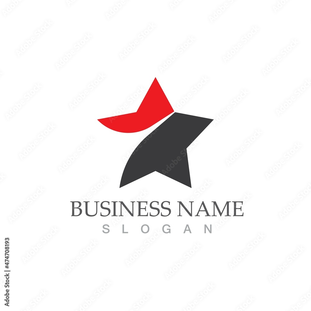 Obraz premium Star icon Template vector illustration