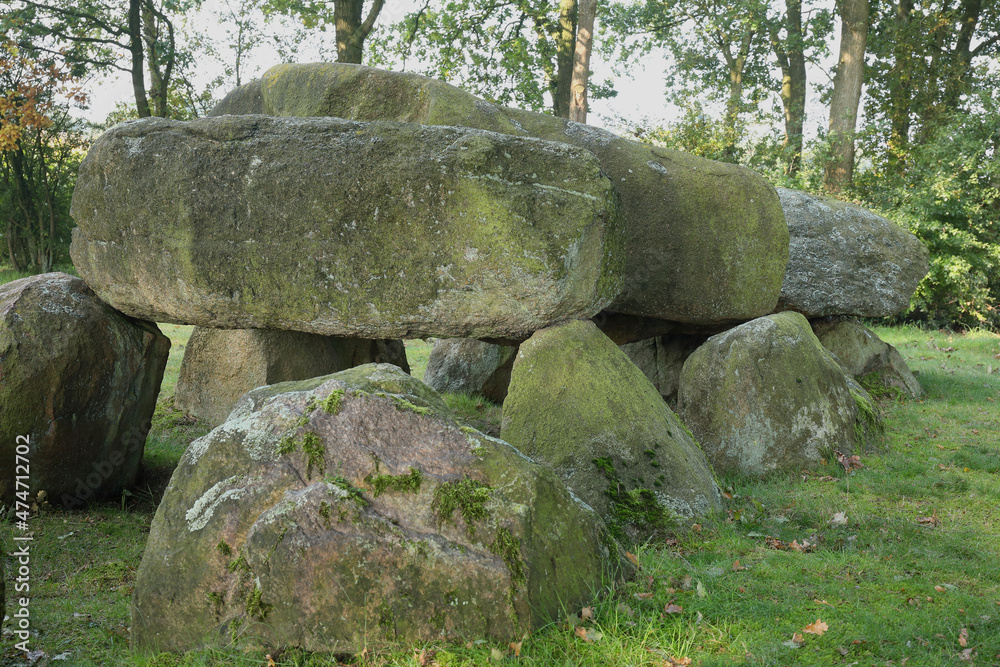 An ancient Dolmen in the province of Drenthe, The Netherlands
