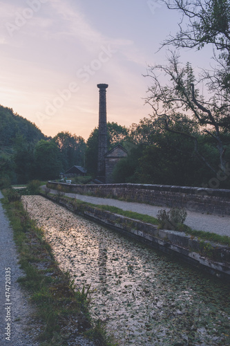 cromford canal at sunrise