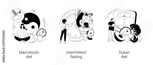 Burn fat abstract concept vector illustrations.