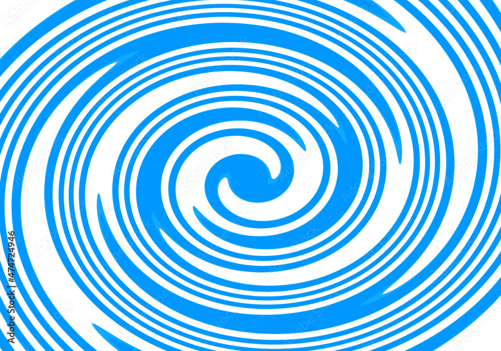 Fondo en espiral azul sobre fondo blanco. Fondo en espiral azul sobre fondo blanco.