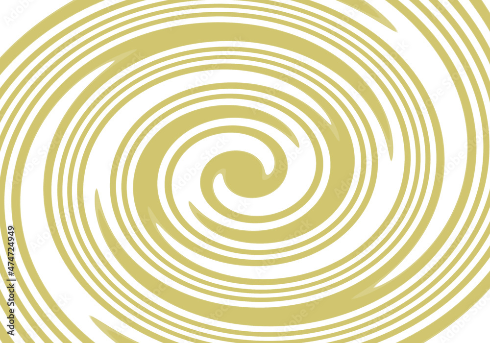Fondo en espirar amarillo sobre fondo blanco. Fondo en espirar amarillo sobre fondo blanco.
