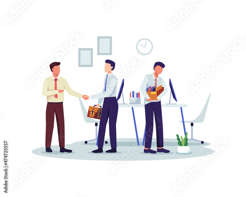 Dismissal employee concept illustration