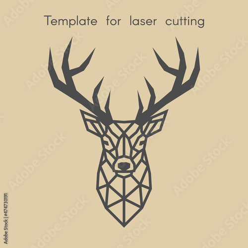 Foto Template animal for laser cutting