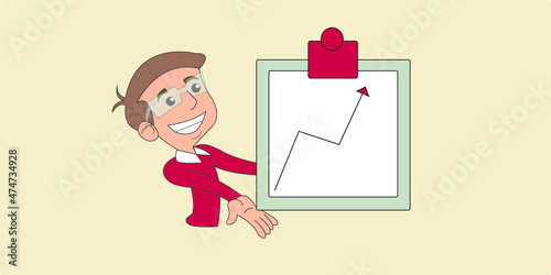 2D illustration business plan concept
