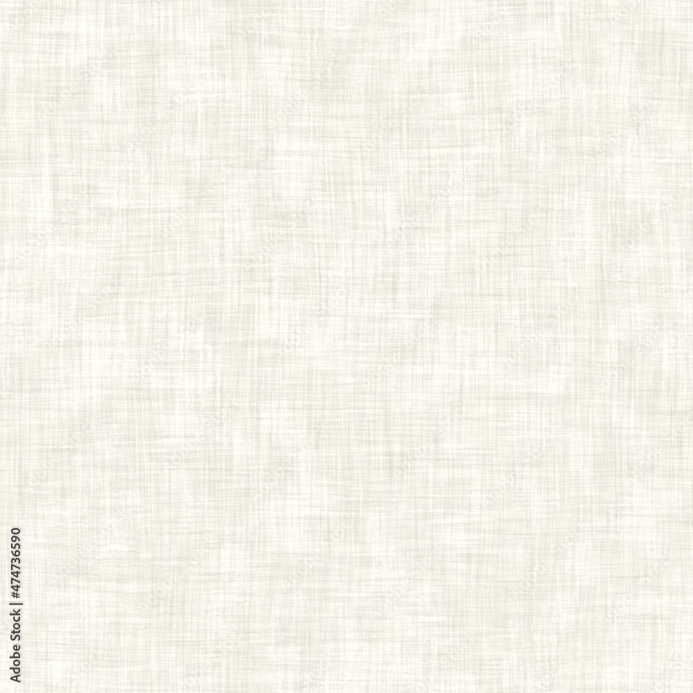 Greige plain seamless linen wash texture. Neutral tone minimal fabric effect background. Natural woven cloth for beach wedding. Coastal cottage style design material. High quality raster jpg swatch.