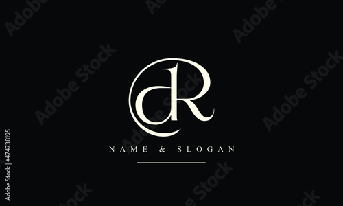 RD, DR, R, D abstract letters logo monogram photo