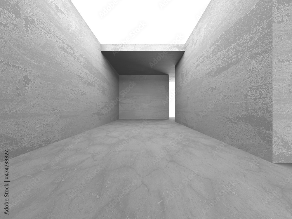 Abstract architecture interior background. Empty concrete room Abstract architecture interior background. Empty concrete room