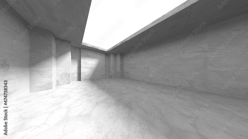 Abstract architecture interior background. Empty concrete room Abstract architecture interior background. Empty concrete room