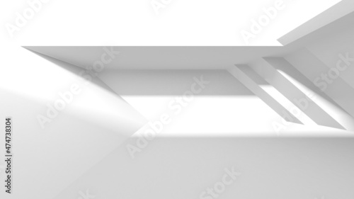 Wallpaper Mural Illuminated corridor interior design. Empty Room Interior Background Torontodigital.ca