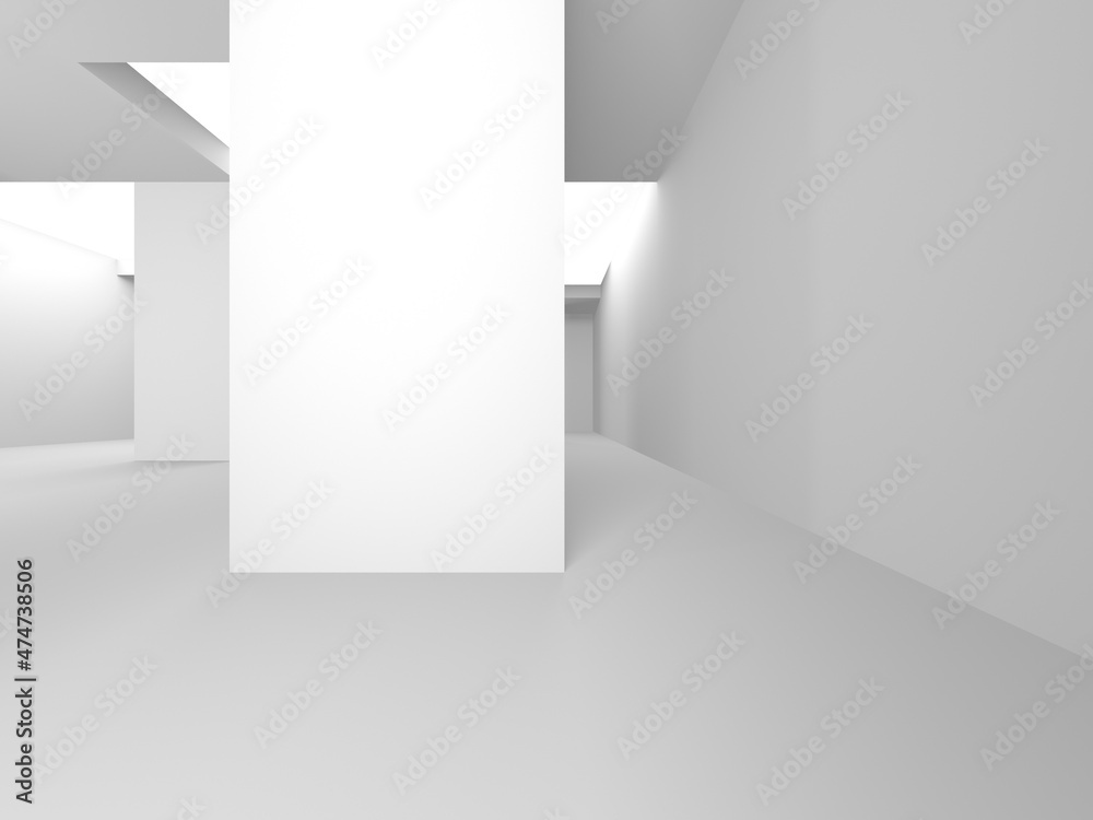Abstract White Architecture Design Concept Abstract White Architecture Design Concept
