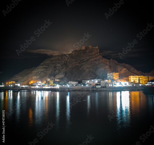 A night shot for the historic castle  