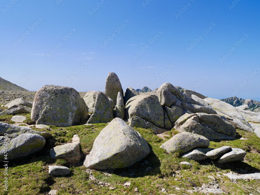 Rock formations at the Monte Rotondo plateau, Corsica, France. Rock formations at the Monte Rotondo plateau, Corsica, France.