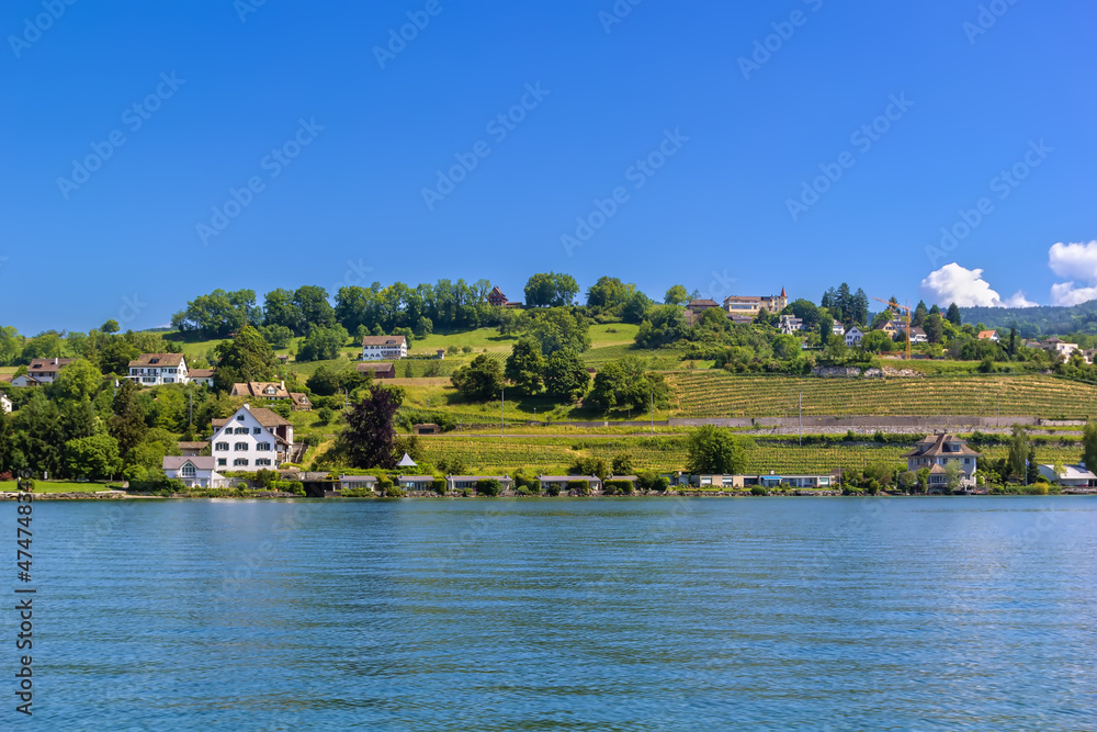 Shore of Lake Zurich, Switzerland