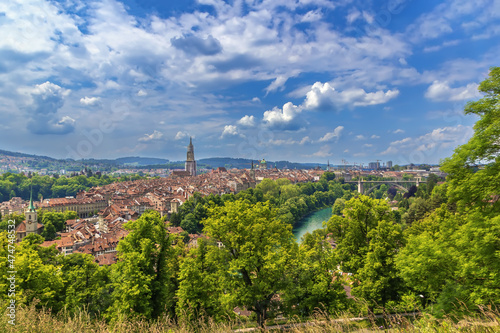 Aerial view of Bern  Switzerland