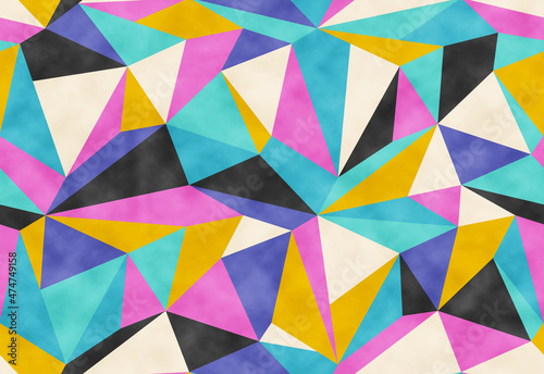 Seamless geometric polygon pattern.