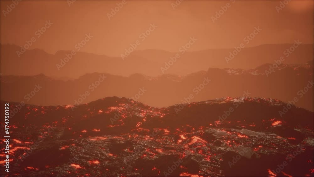 end of the eruption of the volcano Tolbachik with lava fields