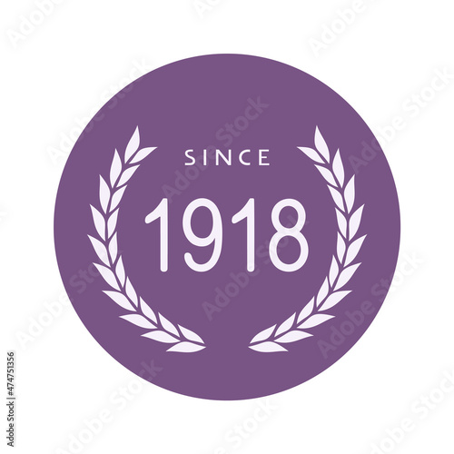 since 1918 year symbol