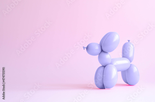 Dog ball in trendy purple 2022.
